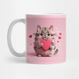 Cute kitty wants to be a Valentine Mug